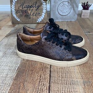 Frye Snake Embossed Leather Sneaker
